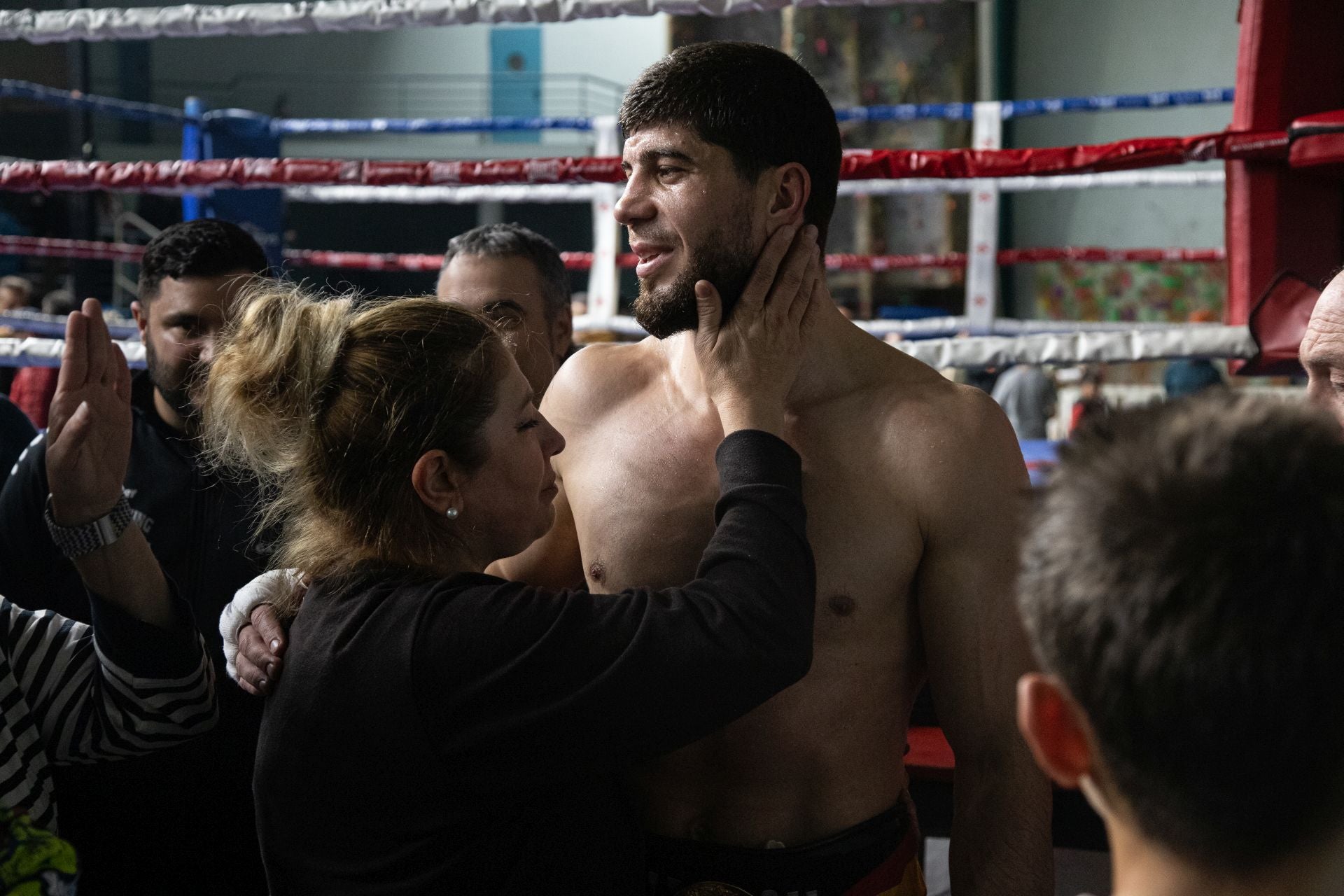 Las imágenes del combate de Gazi Kalidov