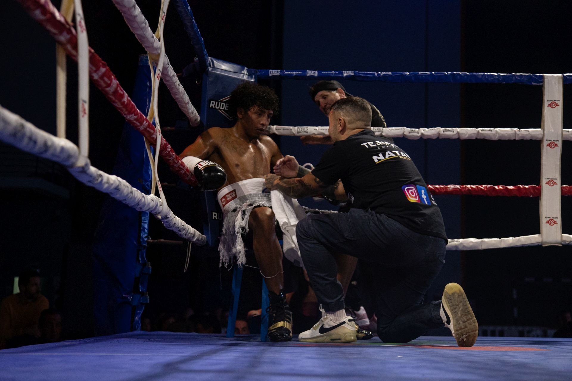 Las imágenes del combate de Gazi Kalidov