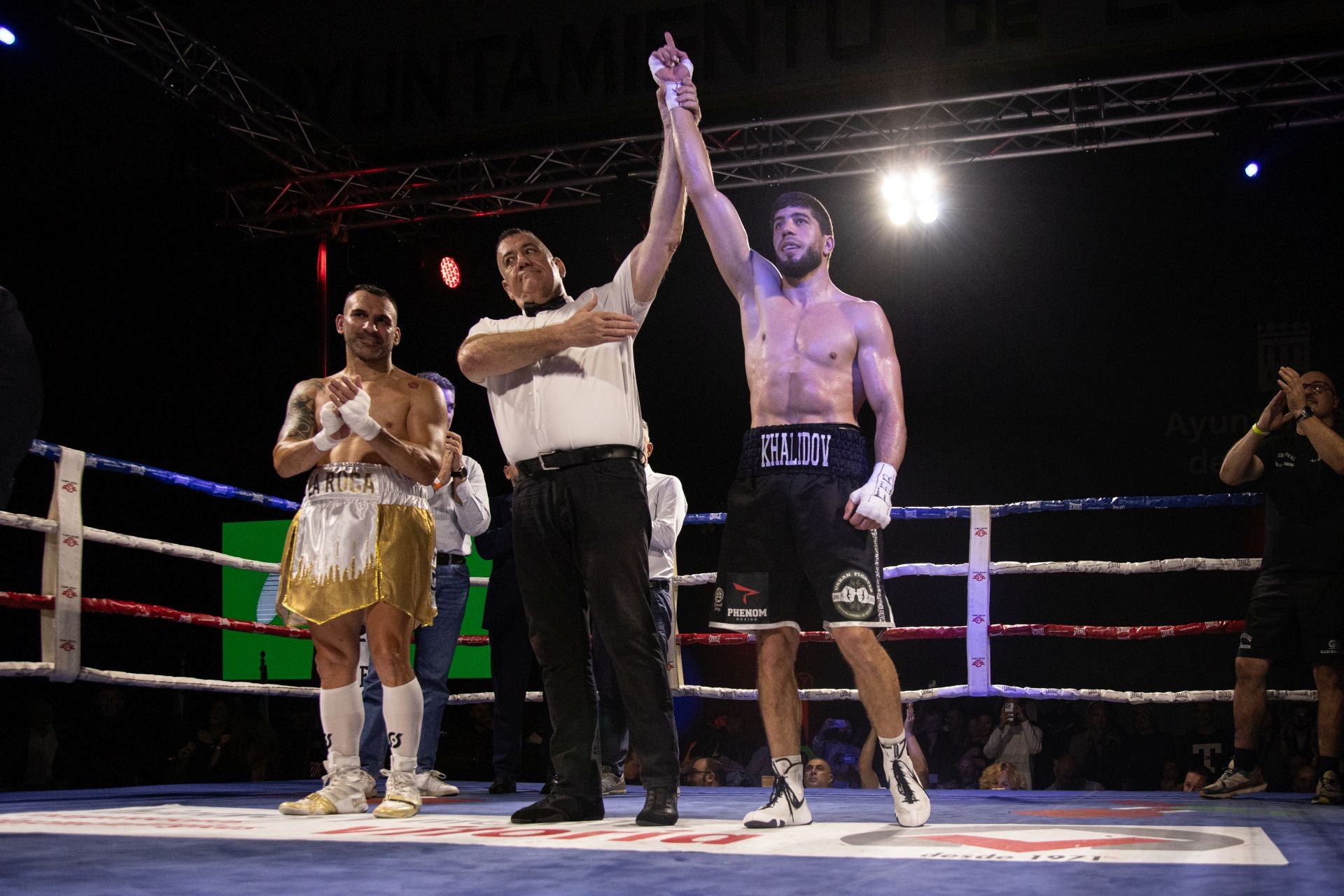 Las imágenes del combate de Gazi Kalidov