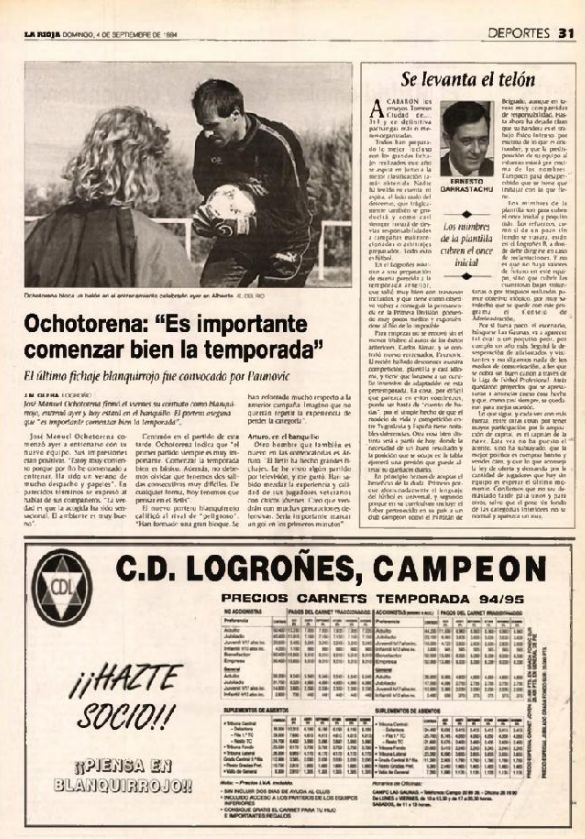 Publicado en Diario LA RIOJA el 4 de septiembre de 1994