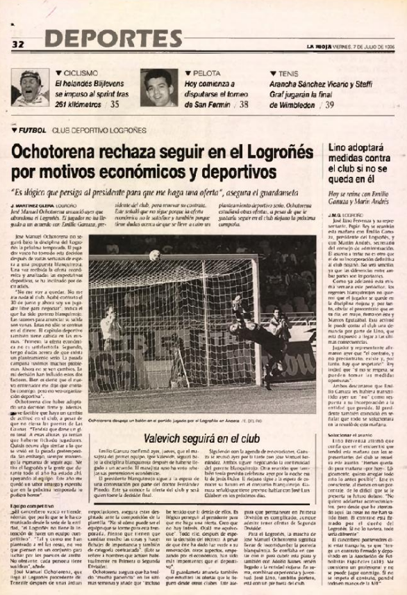 Publicado en Diario LA RIOJA el 7 de julio de 1995