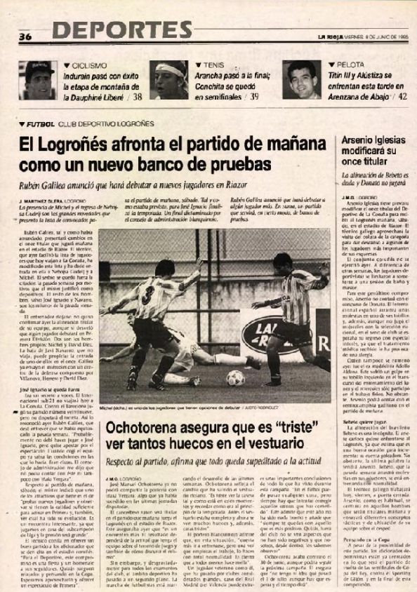 Publicado en Diario LA RIOJA el 9 de junio de 1995