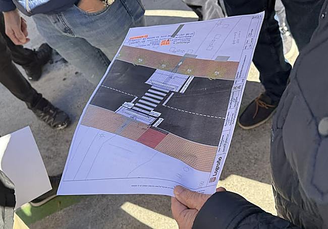 Plano de la actuación del nuevo paso.