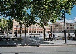 Imagen de archivo de la plaza del Ayuntamiento de Logroño.