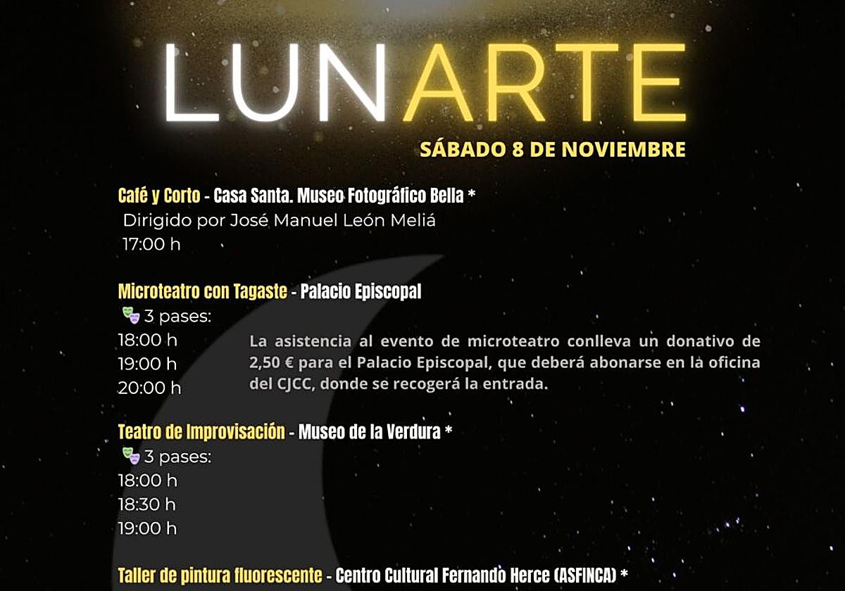 Cine, microteatro, pintura y góspel, en el próximo Lunarte