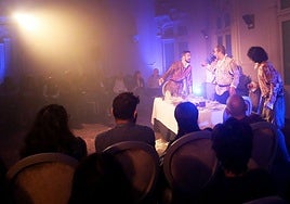 Escena de 'Don Juan Tenorio' en el Círculo Logroñés, en una imagen de archivo.