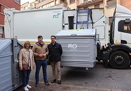 Presentación del camión y los nuevos contenedores.