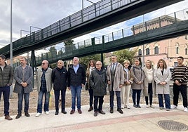 La pasarela de Gonzalo de Berceo ya está en uso tras su renovación