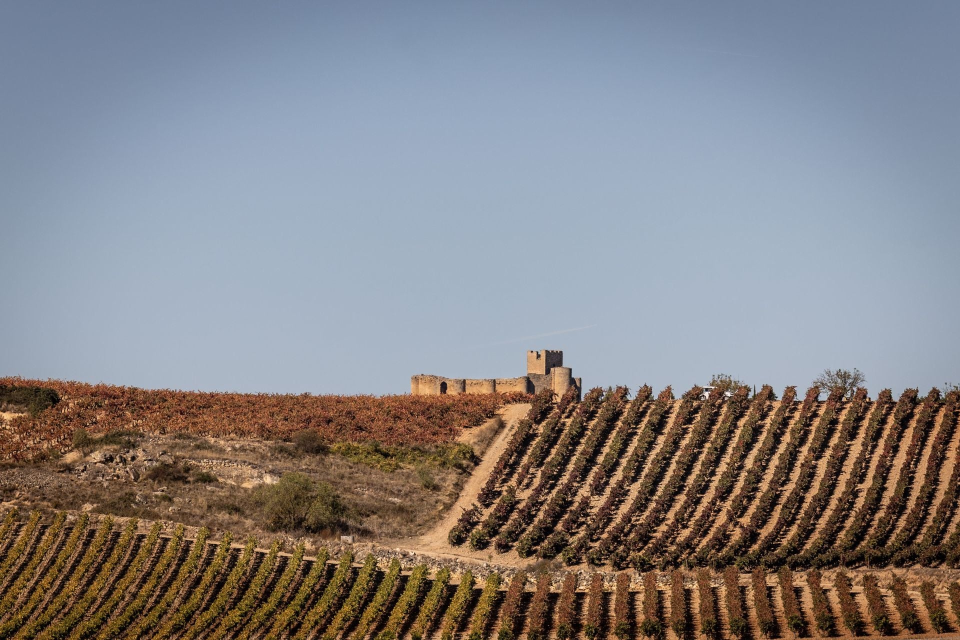 Entorno del castillo de Davalillo, en San Asensio
