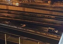 Cuatro vehículos, accidentados por alcance en la circunvalación de Logroño