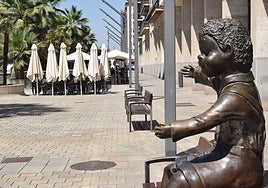 Imagen de archivo de una terraza en la Gran Vía de Logroño.