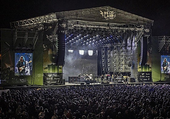 Concierto de Europe en el RockLand de Santo Domingo durante el pasado verano.