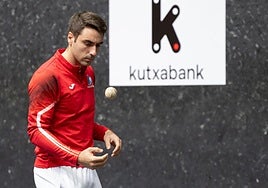 Peio Etxeberria, ayer en Bilbao.