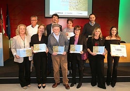 Los premiados del año pasado.