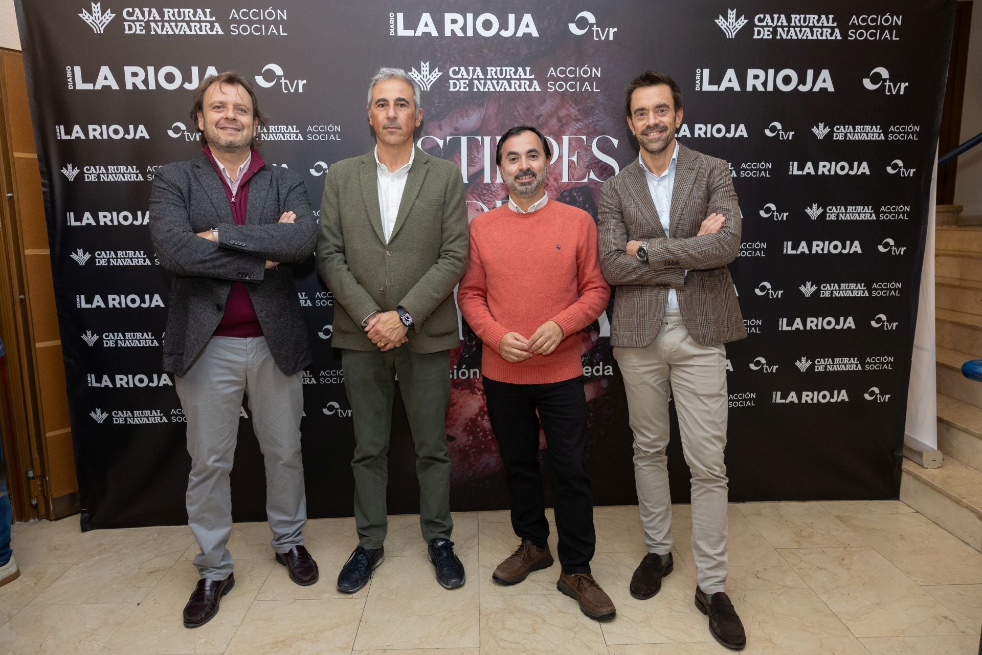 Quique Martínez Armas, junto a Alberto Aparicio, de la Cadena Ser; Rubén López, de Europa Press, e Íñigo Tapiador, del Consejo Regulador.