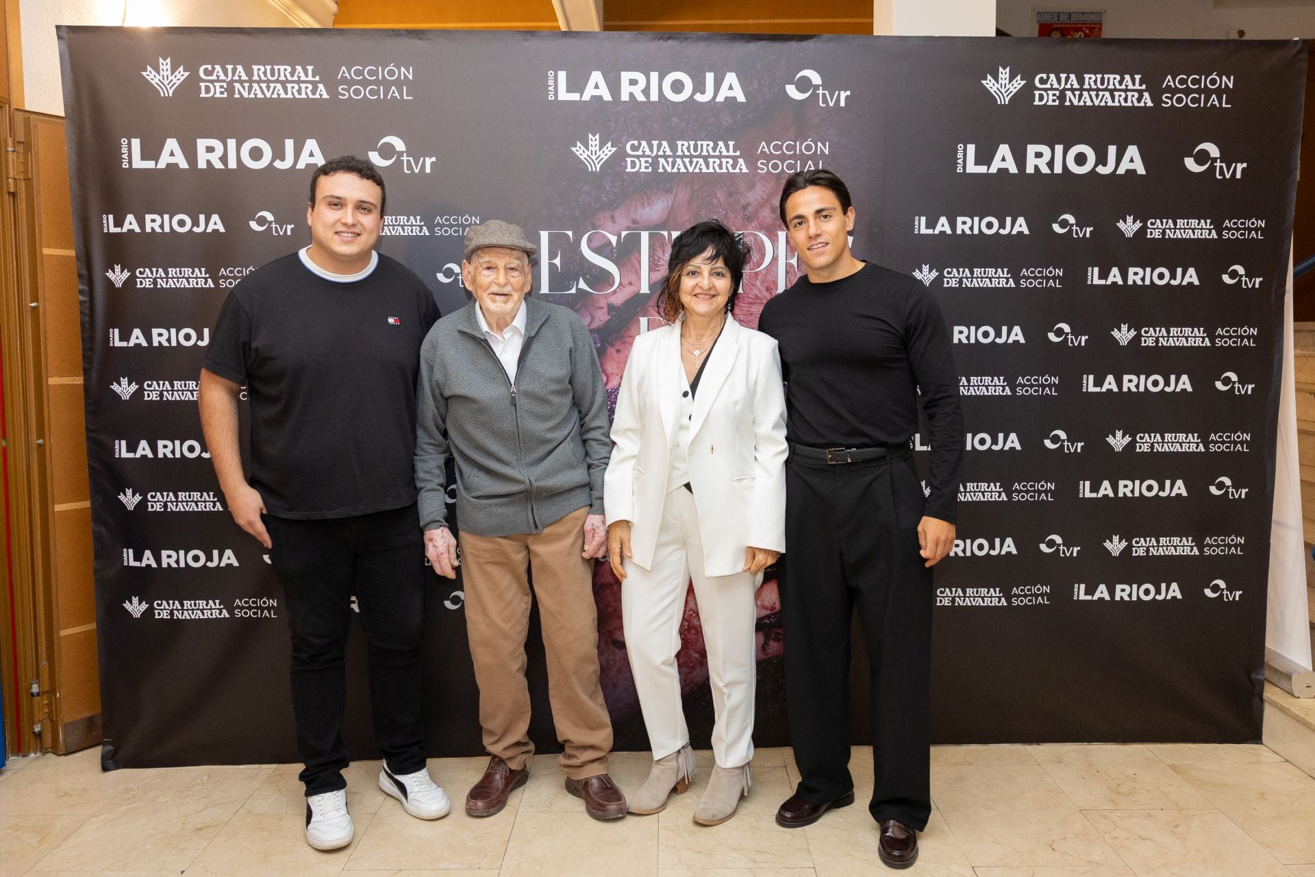 La familia Fernández, de Abeica, con Ricardo Fernández, Ricardo Fernández, Isabel Fernández, David Fernández y Maite Espinosa.