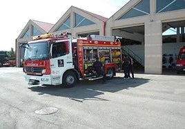 Parque de bomberos de Nájera, en una imagen de archivo.