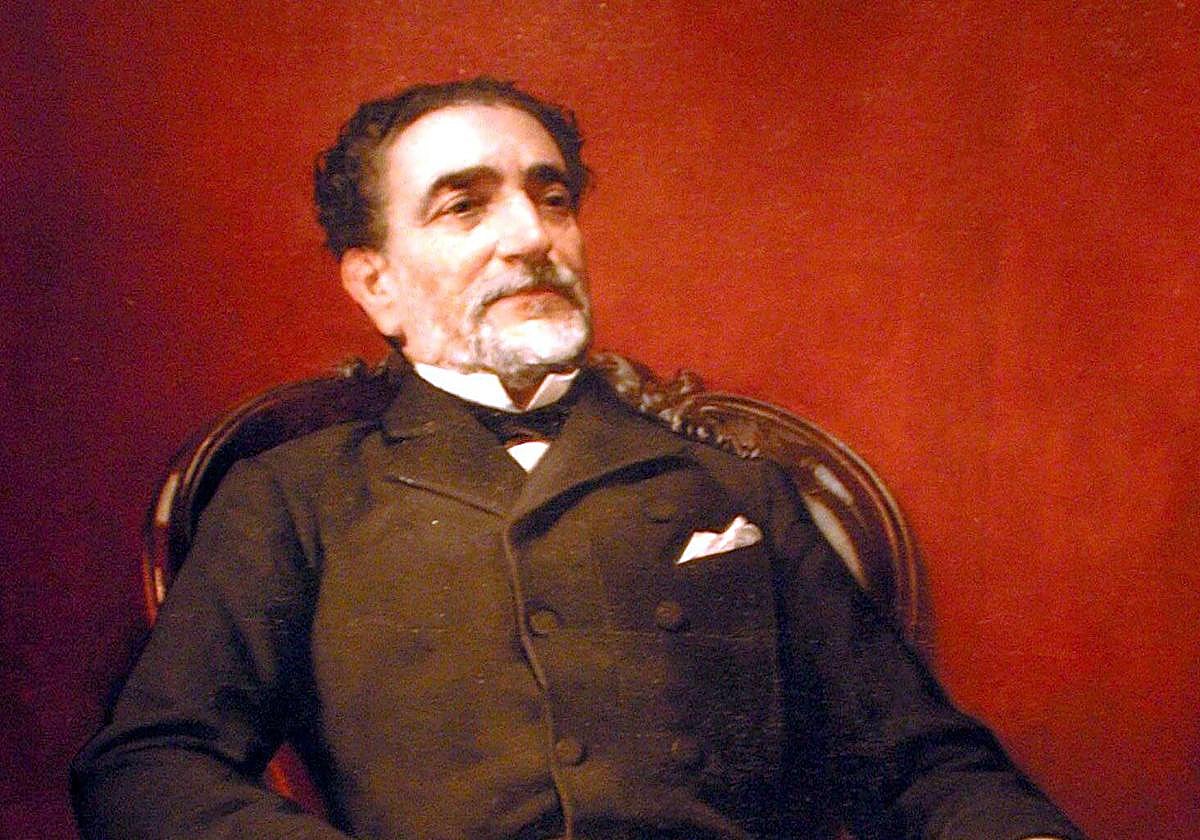 Práxedes Mateo-Sagasta pintado por José Casado del Alisal en 1884.