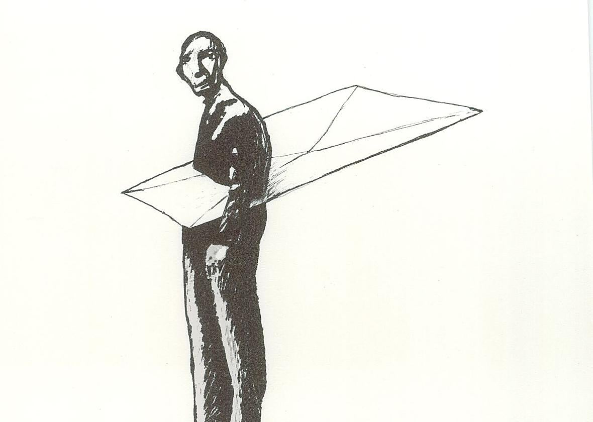 Polvo de tiza en las manos