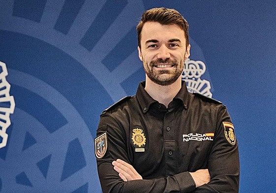 Miguel Ángel López, jefe del Grupo UFAM de Policía Nacional en La Rioja, en la Jefatura Superior de Logroño