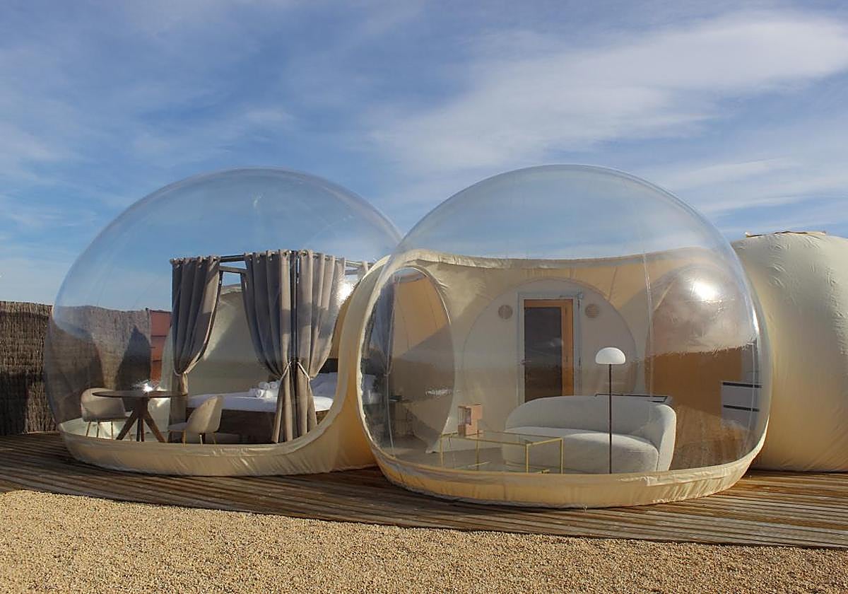 El primer hotel burbuja de La Rioja abre sus puertas este miércoles en Cuzcurrita