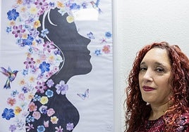 Carolina Medina, en la sede de Logroño de Médicos del Mundo, donde trabaja actualmente.