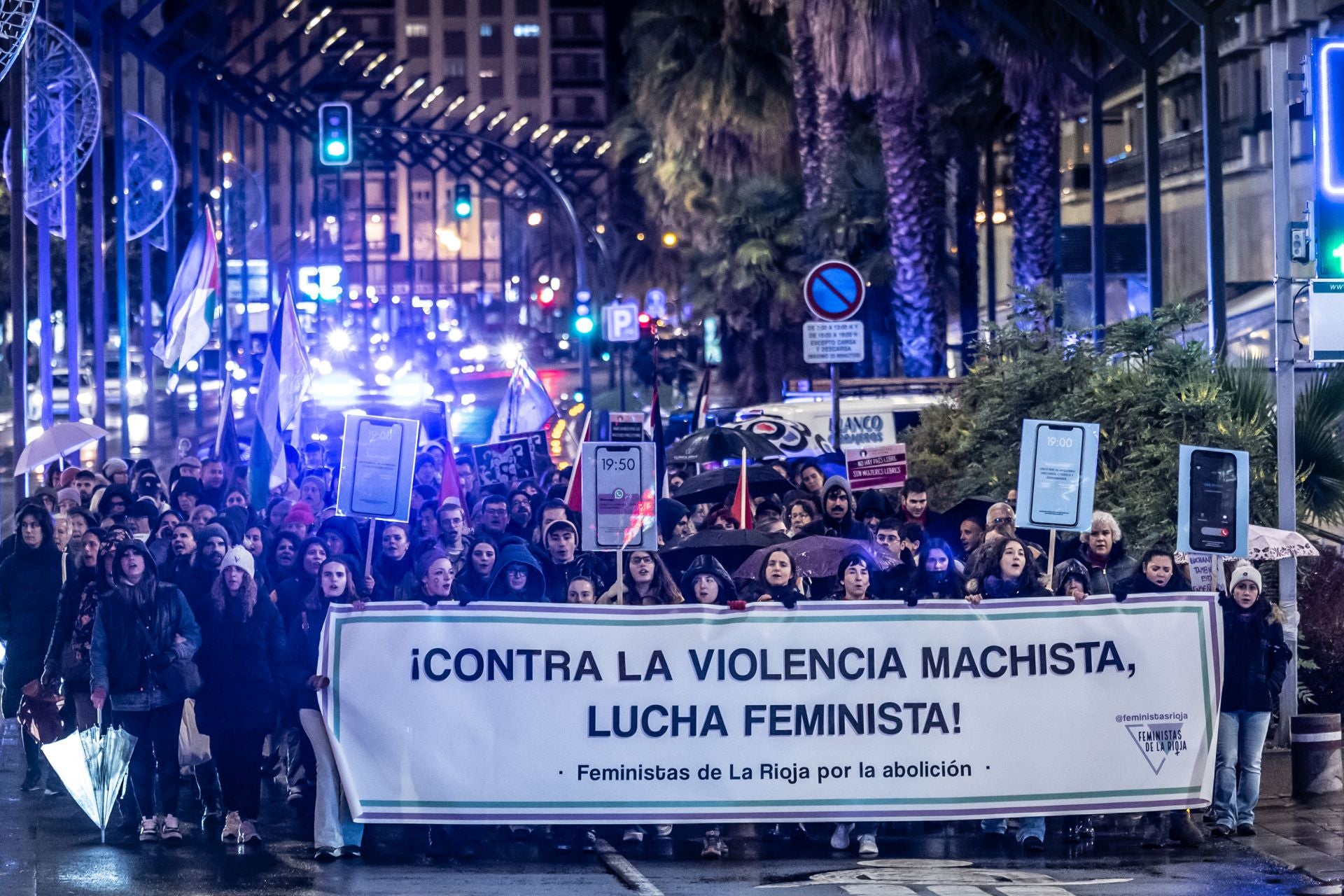 La Rioja se manifiesta contra la violencia machista