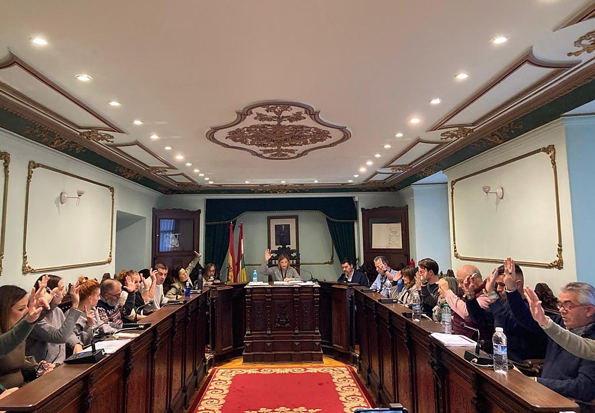 Pleno celebrado ayer en el Ayuntamiento de Haro.