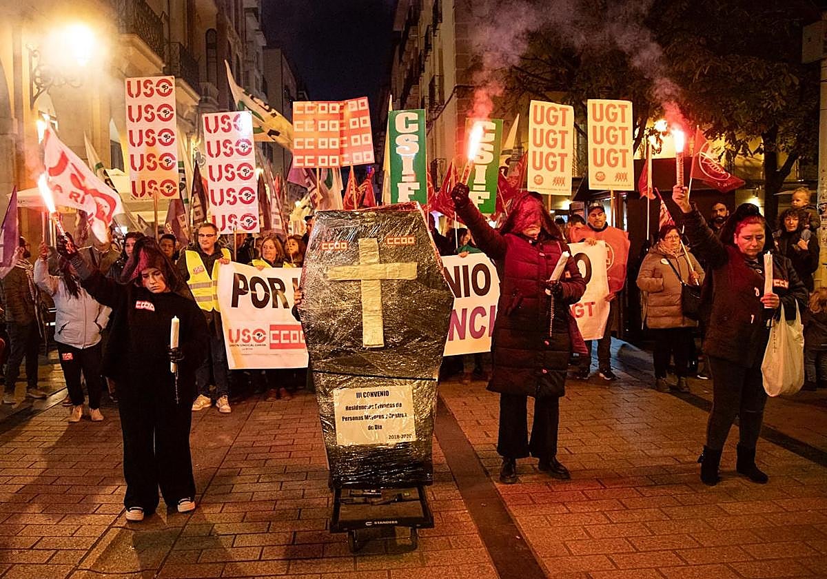 El inicio de la manifestación, en la plaza de la Diversidad.