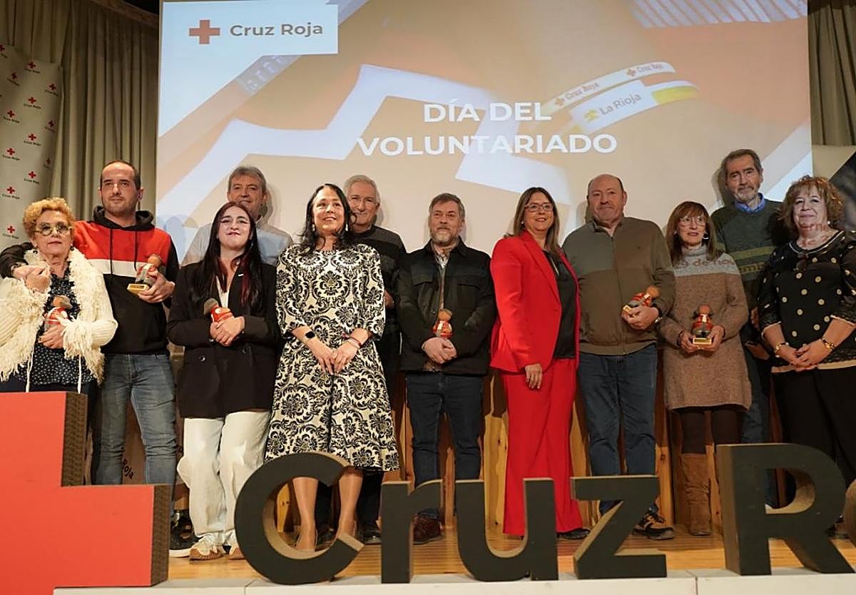 Cruz Roja en La Rioja destacó el papel de todos los voluntarios en el acto en la Casa de Cultura arnedana.