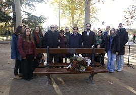 Un banco en El Retiro para Fernando Lázaro