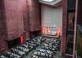 Imagen del vestíbulo central del Centro de la Cultura del RIoja en la primera edición de 2024