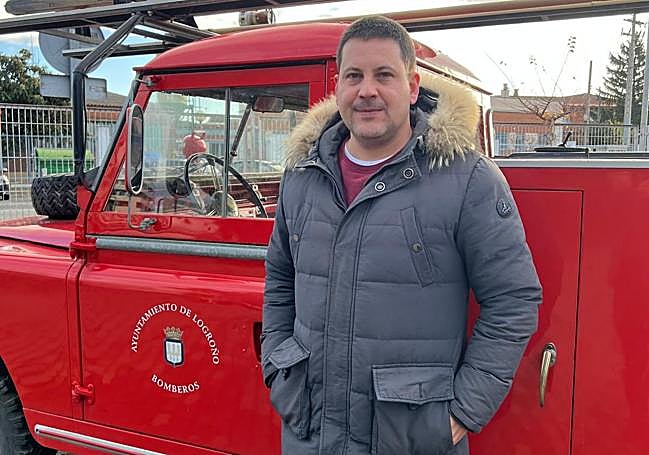 Mario Durá, bombero y delegado sindical de UGT en el Ayuntamiento de Logroño