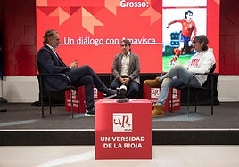 Jornada 'La huella solidaria de Ramón Grosso: un diálogo con Amavisca', celebrada en Aula Magna del Edificio Quintiliano de la UR.