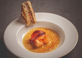 Un plato de El Portal de Echaurren, entre los seis mejores de España