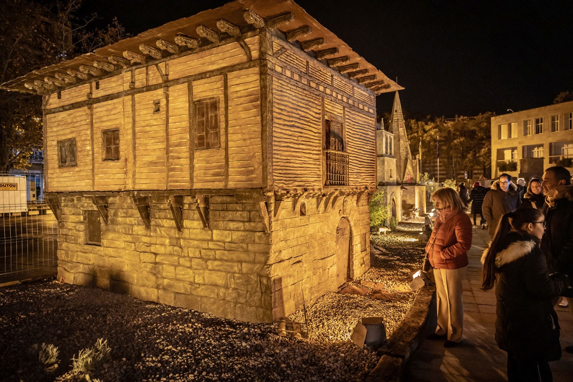 El portal de belén de Logroño, en imágenes