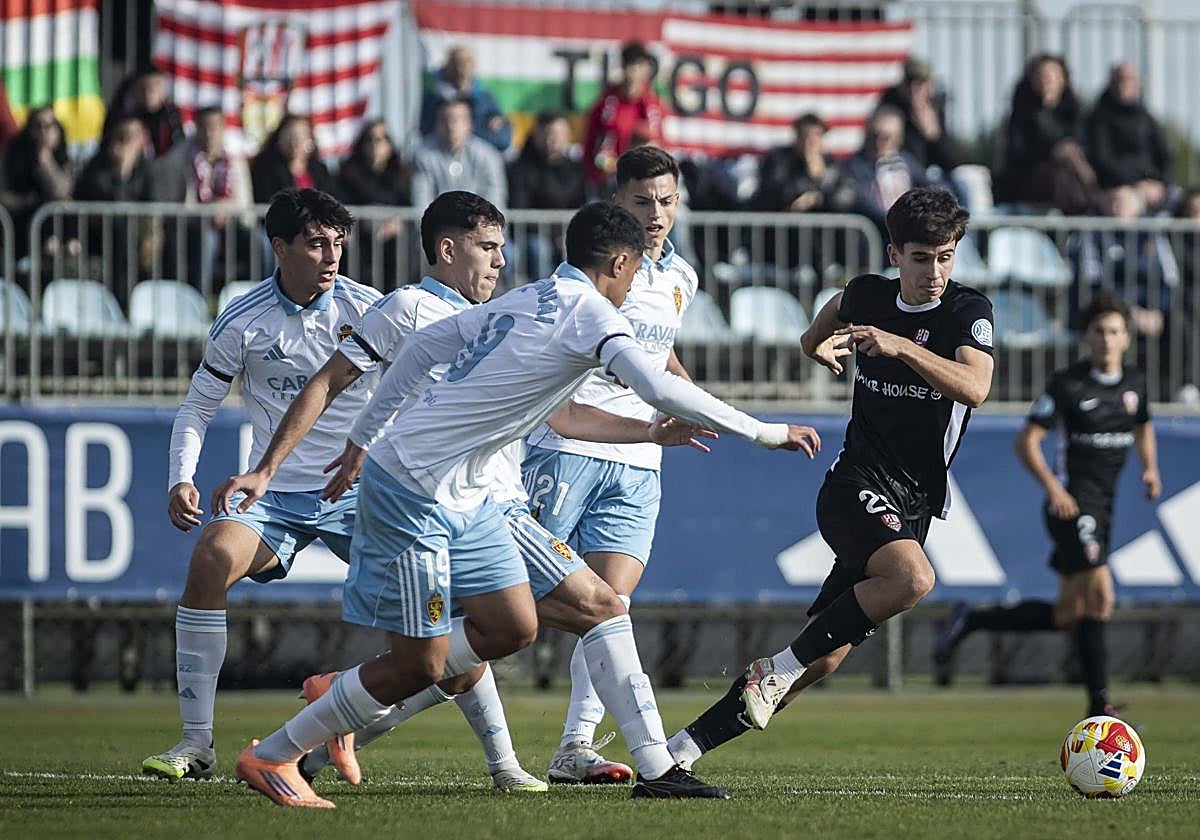 Un momento del partido.