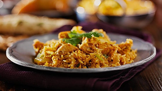 El arroz especiado de las celebraciones