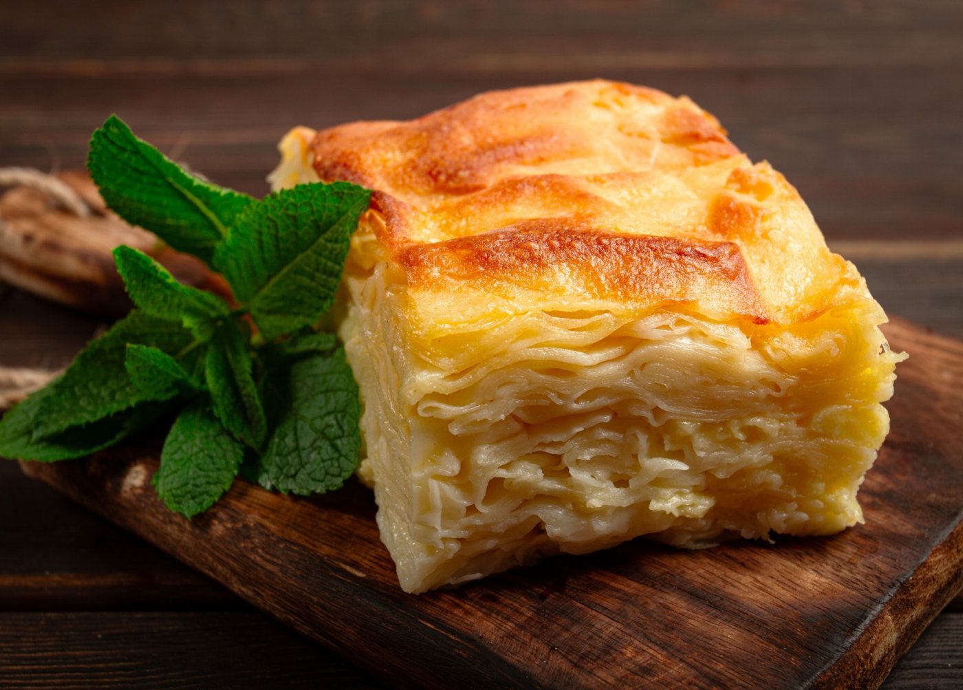 Una gibanica lista para ser degustada.
