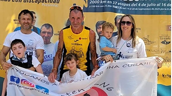 Magaldi afronta 650 kilómetros en siete días para recaudar fondos contra la enfermedad de Batten