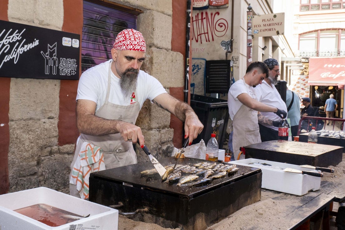 Degustación de sardinas a la plancha