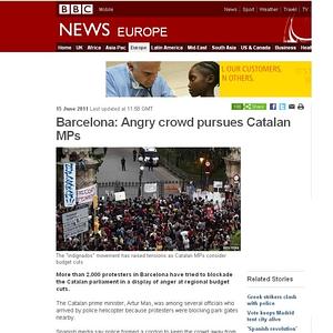 La noticia recogida en la web de la BBC