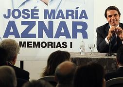 José María Aznar, durante la presentación de sus memorias. / Archivo