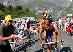 Michael Rasmussen, en el Tour de Francia de 2007. / Efe