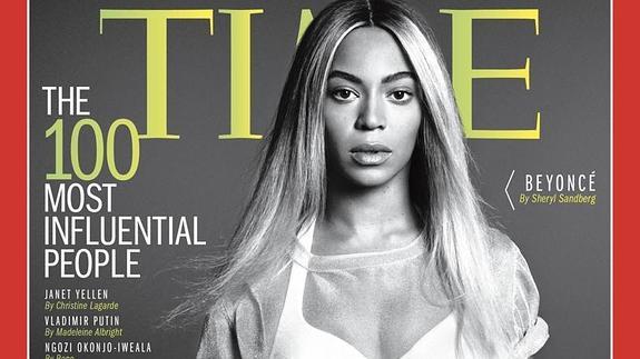 Beyoncé, en la portada de 'Time'. 