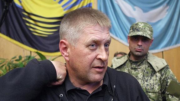 El autoproclamado alcalde de Slaviansk, Viajeslav Ponomariov