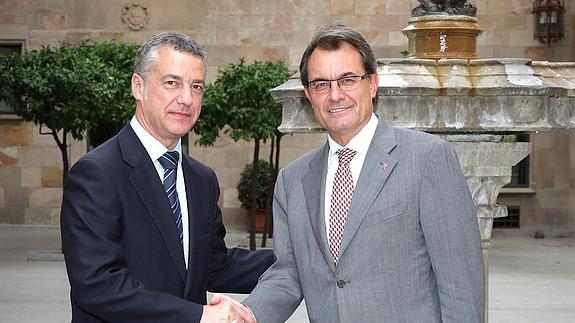 Iñigo Urkullu y Artur Mas.