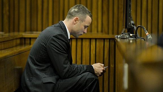 Pistorius, en un juicio. 