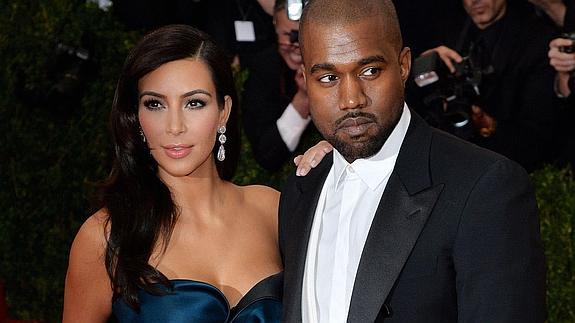 Kim Kardashian y Kanye West. 