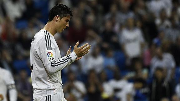 Cristiano, durante un partido. 